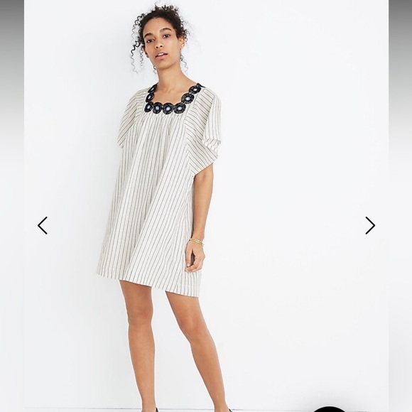 Madewell Dresses & Skirts - Embroidered Butterfly Dress in Stripe
